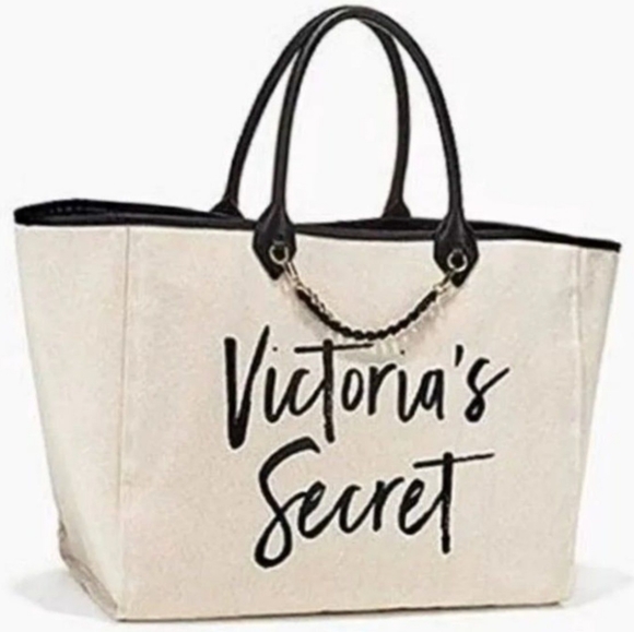 Victoria's Secret Handbags - NWT Victoria's Secret Canvas Tote Bag